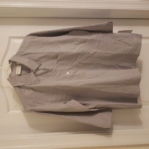 NWT Gray Liz Claiborn sz XL button down